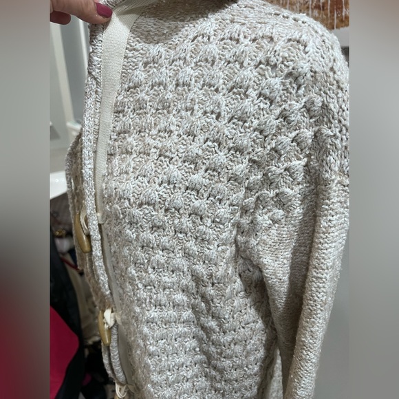 Free People Turn Up The Sun Toggle Sweater Coat, size XP - Picture 7 of 10